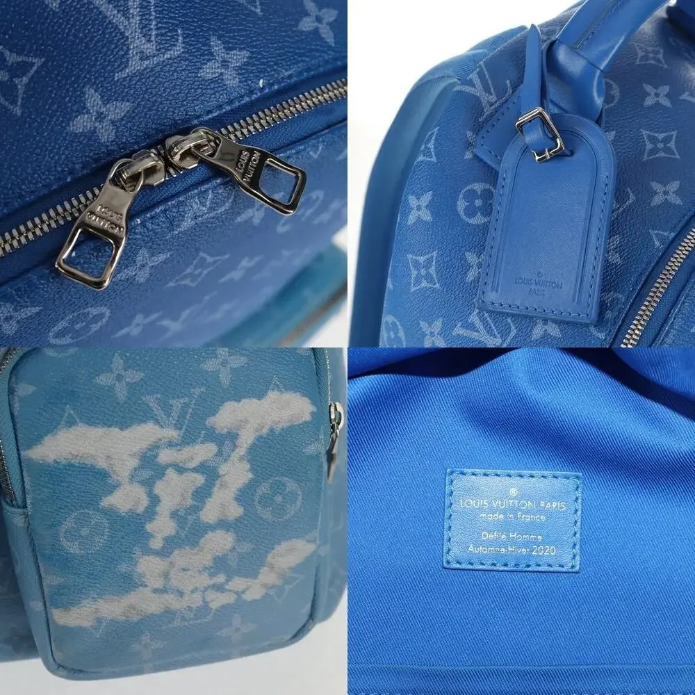 Louis Vuitton Monogram Clouds Multi Pocket Backpack Blue
